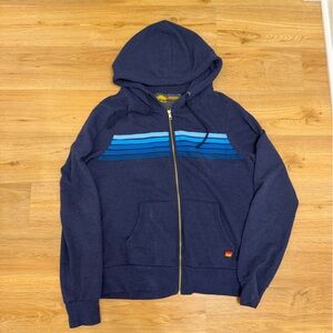 Aviator nation navy zip up size M